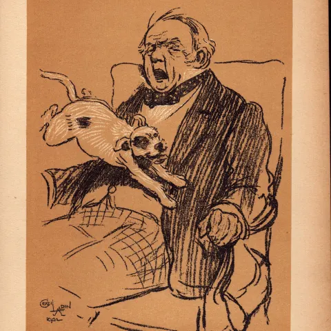 Cecil Aldin Antique Lovable Scamp Of a Terrier illustration A Dog Day -18.