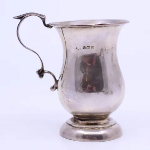 Solid Silver Christening Cup Birmingham 1916