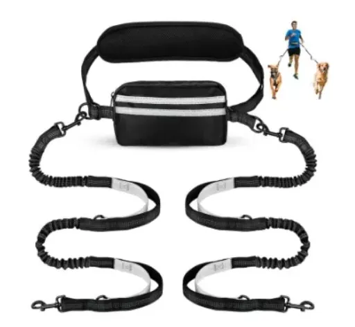 Hands Free Dog Lead with Adjustable Waist Belt L13a