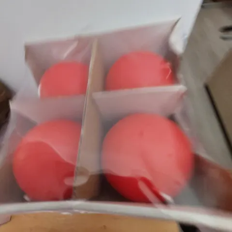 Red Ball Candles 10 cm x 4