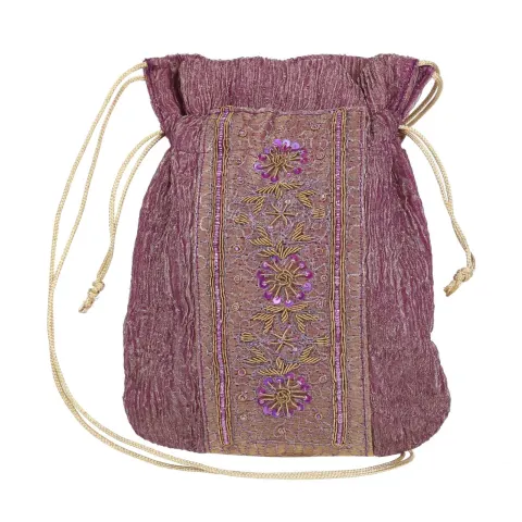 30 x New Silk Embellished Bags Wedding Favours Potli Bags Pouches