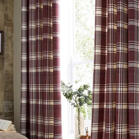 Highland Long Curtains Rust 229 x 137 cm