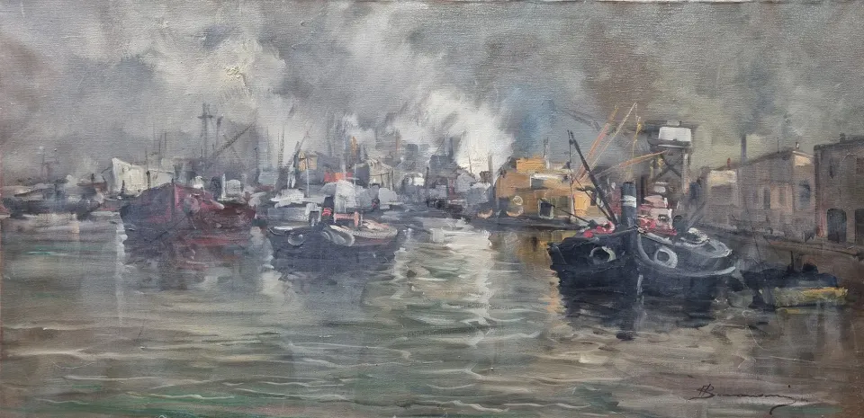 Arturo Bonanomi Original Oil On Canvas (Italian. 1920-2010)