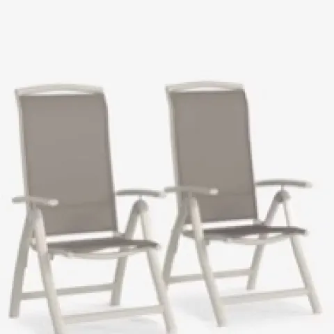 John Lewis Miami Garden Reclining Dining Chair, One Chair, Putty RRP £75