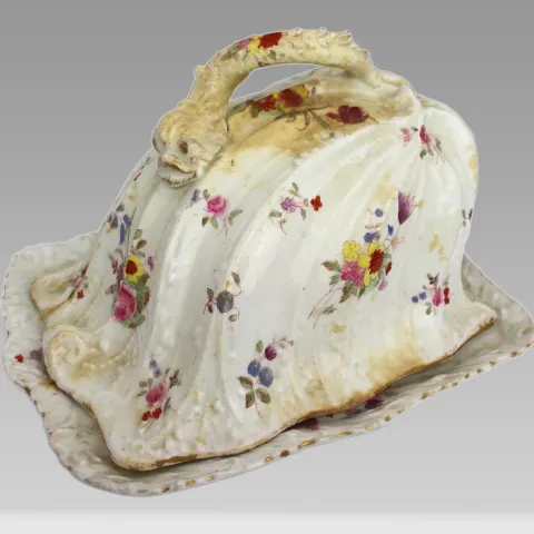 Antique Staffordshire Cheese Dish