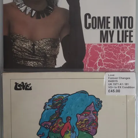 2 x Vinyl LPs – Love, Forever Changes UK 1971 and Joyce Sims, US Import Sealed.  VG+