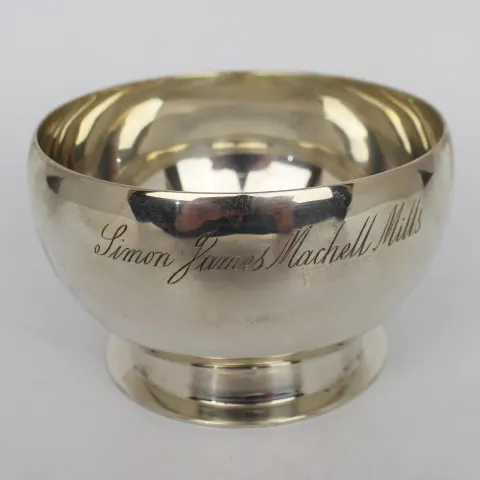 Solid Silver Bowl by Harrods London 1939
