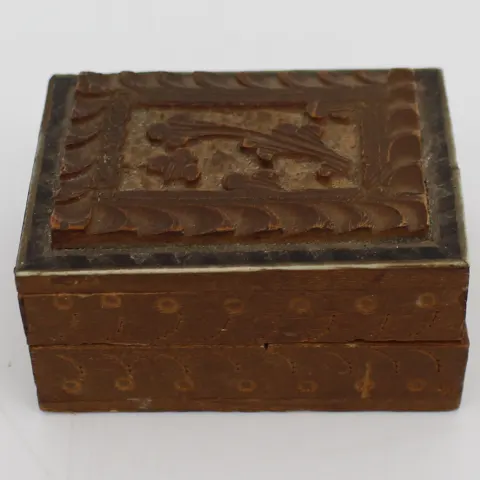 Small Carved Wooden Box