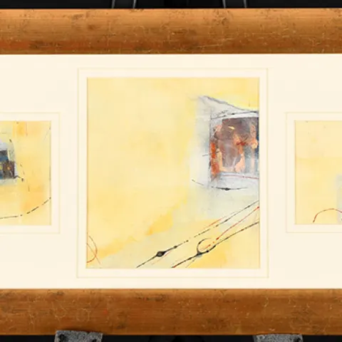 Original Oil On Canvas By Martin Clack "The Bull and The Flute"