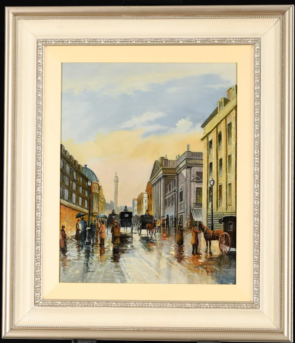 Original Oil on Canvas Grey Street Newcastle
