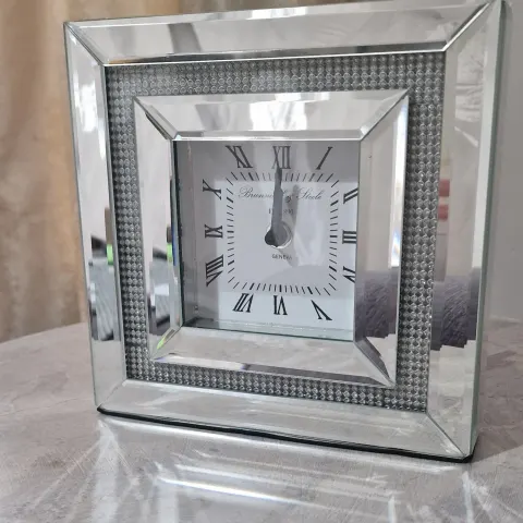 Glitz Mirror Mantle Clock x 2