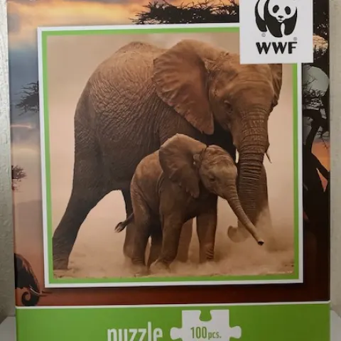 3 x WWF Elephant Jigsaws
