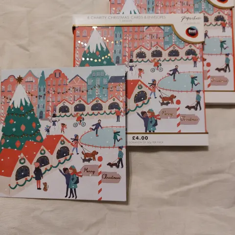 Christmas cards - 24 packs RRP £96 - Paperchase.  Market scene & nativity scene