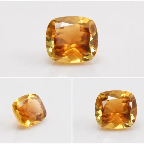 Natural Citrine Cushion Cut 7.48ct 13x13mm