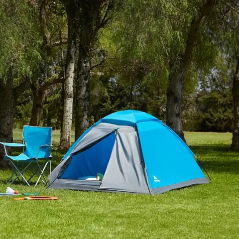 (117/7C) Lot RRP £70. 3x Ozark Trail Tent Blue. 2x 2 Person RRP £20 Each. 1x 4 Person RRP £30. Dime
