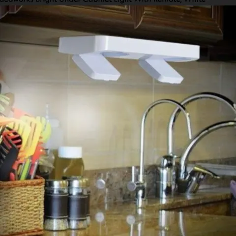 2 Sets of Adjustable Under-Cabinet Lights (4 Lights Total) With Remote Control