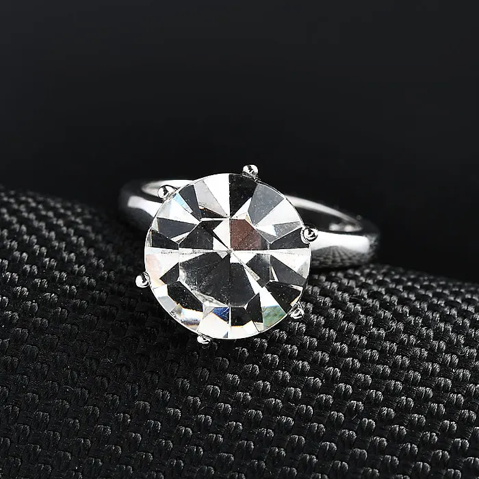 NEW! Finest Austrian Crystal Solitaire Ring & Pendant