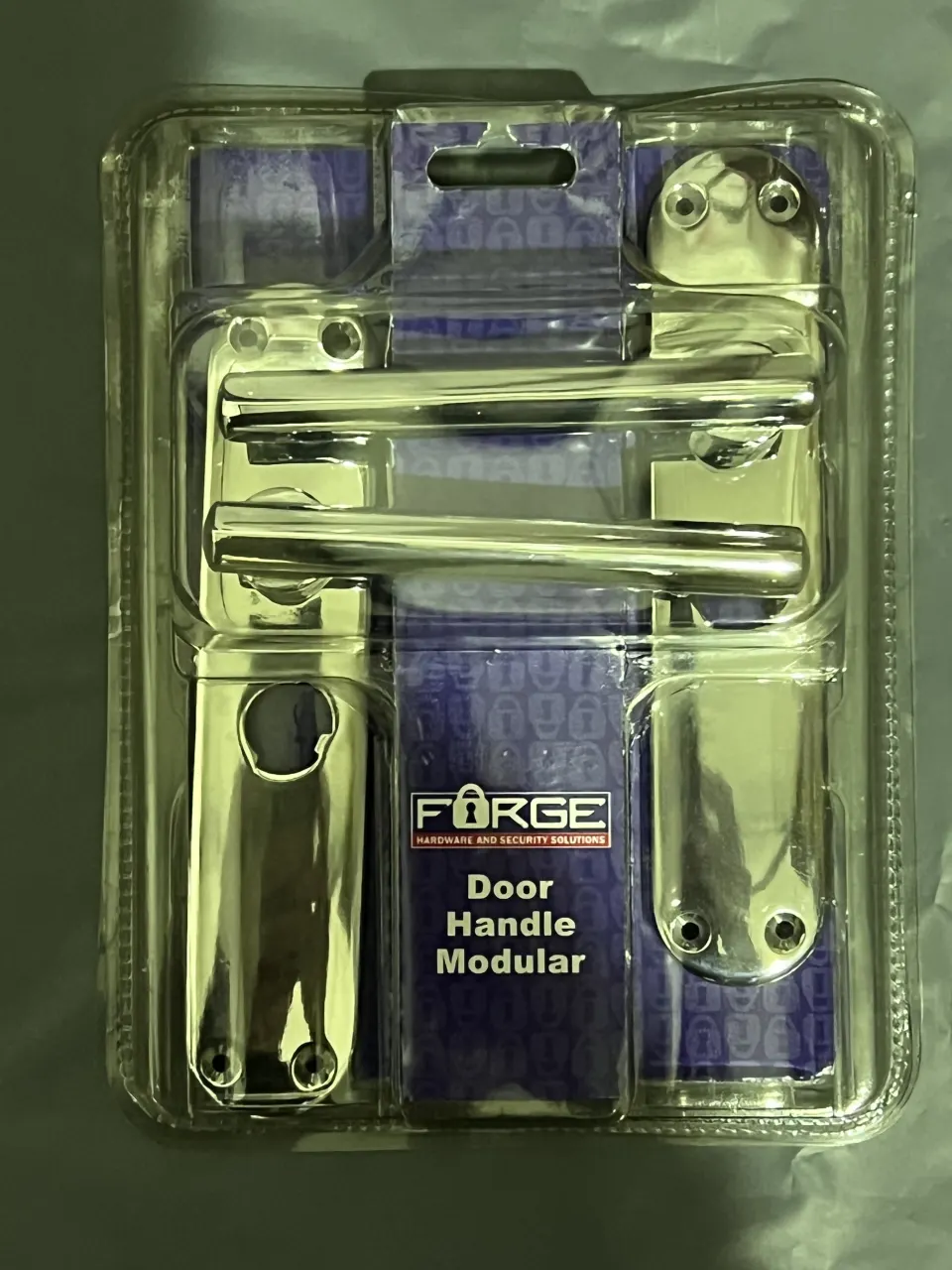 4 Sets Forge Chrome Modular Privacy Handles on Backplate FGEHPRIMODCH RRP £19.99 per set