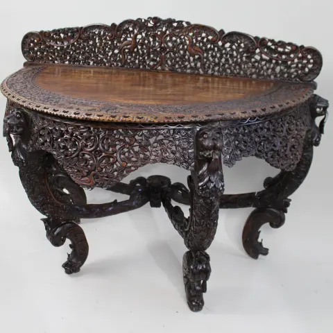 19th c. Carved Burmese Console Table c.1880