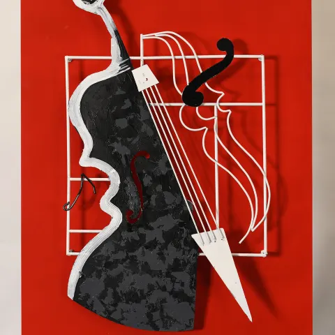 Modern Metal Sculpture Panel