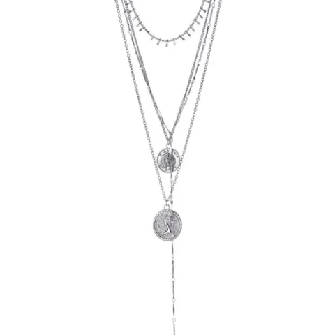 30  x BRAND NEW PRETTYLITTLETHING SILVER COIN NECKLACE TOTAL RRP £240 (£7.99 EACH)