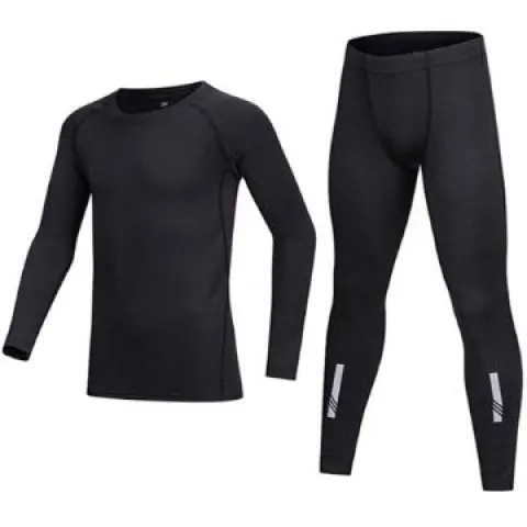 7 x Boys Base Layer Compression Underwear Top & Bottom Sets Lb44