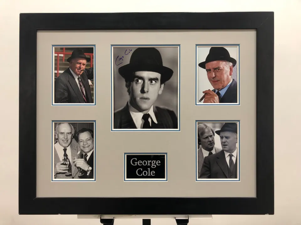 GEORGE COLE framed original signature presentation