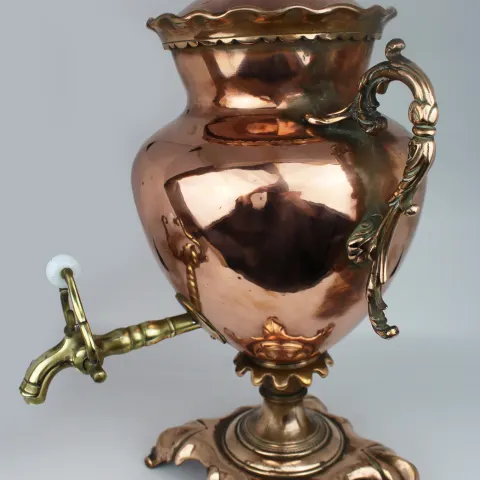 Antique 19th c. Copper & Brass Samovar