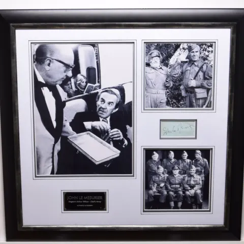 JOHN LE MESURIER original signed presentation