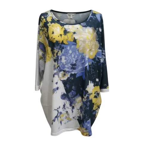 5 x Avenue Womens Plus Leid Back Top Floral 18-20