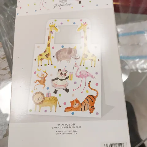 Animal Party Bags - 20 boxes of 5 RRP £120