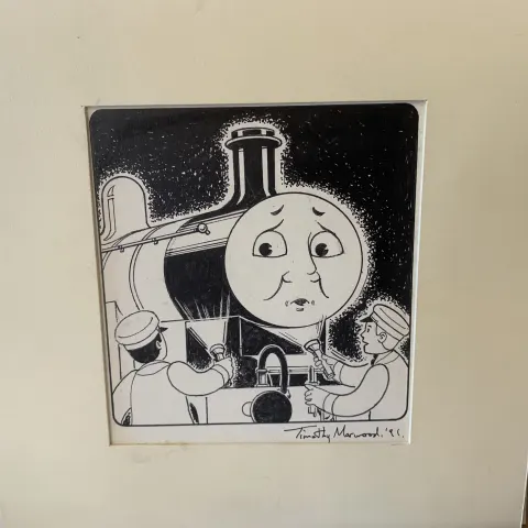 Thomas The Tank Engine & Friends Original Artwork, Signed By Timothy Marwood