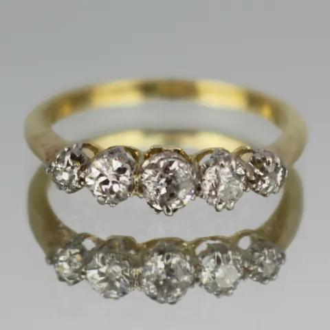 Five Stone Diamond 18ct Gold Ring