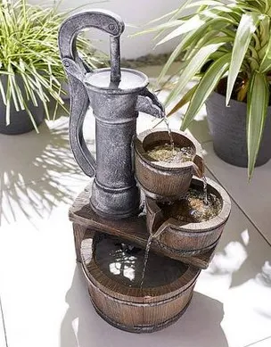 (111/6D) RRP £95. Pump Fountain