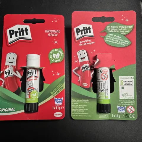 100 Pcs Brand New Pritt Stick Glue All Moist None Dry Brand New Sealed Stock
