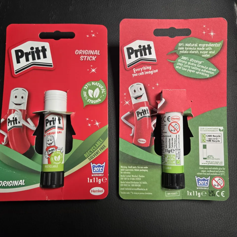 100 Pcs Brand New Pritt Stick Glue All Moist None Dry Brand New Sealed Stock