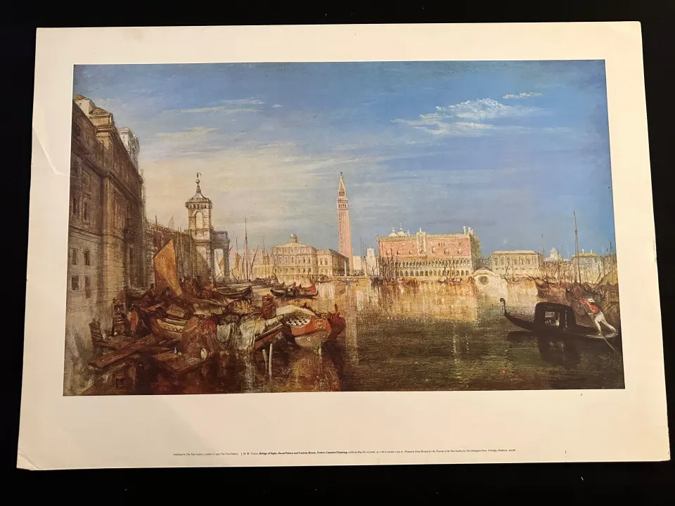 Three x Bridge of Sighs by J.M.W. Turner Tate Gallery 1979