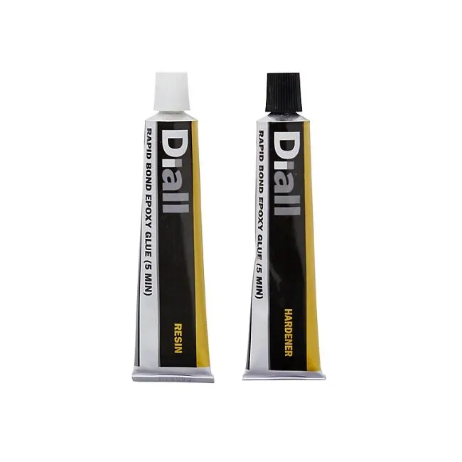 3 X Diall Pale Yellow Epoxy Resin & Polymercaptan 2-Part Adhesive 15ml 15g, Set