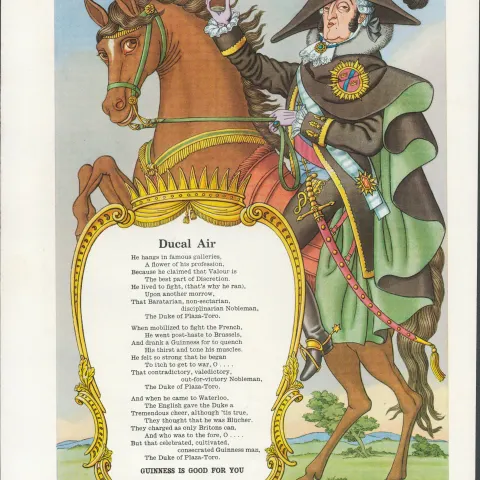 Guinness 1962 Original Print Napoleon Waterloo-G.E. 3861.AThis Print Is Over 60 Years Old And Is Not