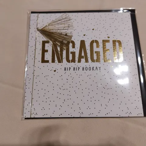 Top quality greetings cards "ENGAGED".  Box of 72