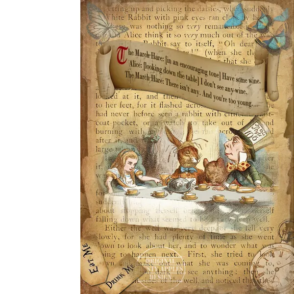 Alice In Wonderland Large Metal Sign "The March Hare"