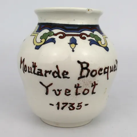 Moutarde Bocquet Mustard Pot Vase