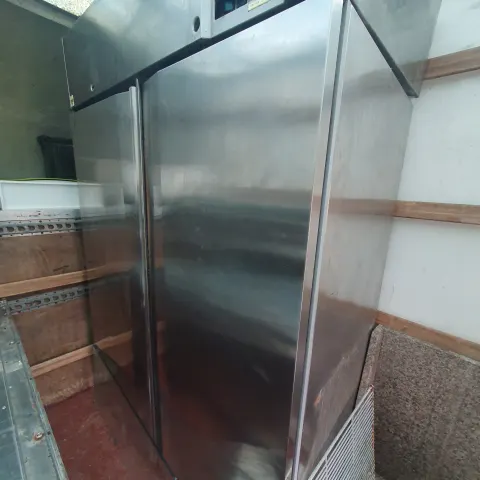 Upright large double door fridge