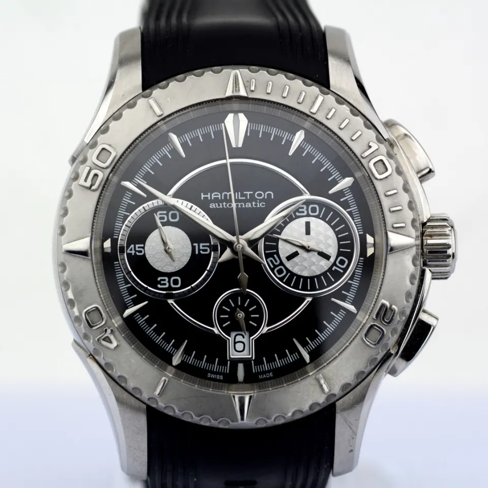 Hamilton/Jazz Master Seaview Chronograph Automatic - Gentlemen's Steel Wristwatch