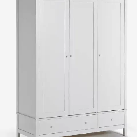 Item Description  -  John Lewis ANYDAY
Wilton 3 Door Wardrobe, White  -  Stock Number   -  80312218