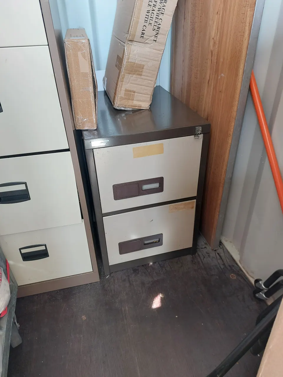 Two drawer filing cabinet