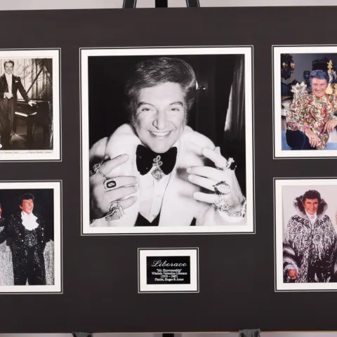 LIBERACE original signed presentation