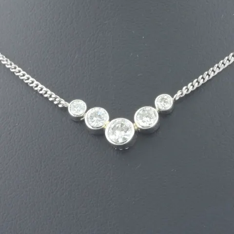 Platinum Illusion Set Diamond Pendant 1.00 Carats