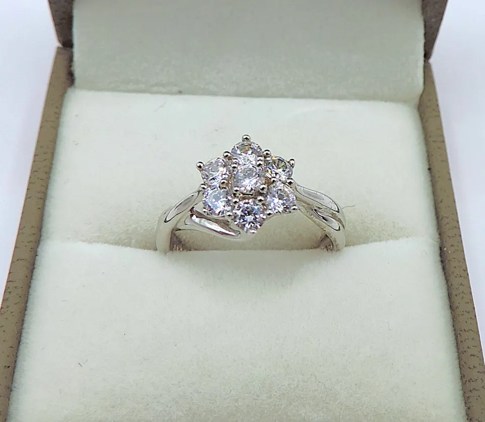 Sterling Silver Gemstone Ring New With Gift Pouch