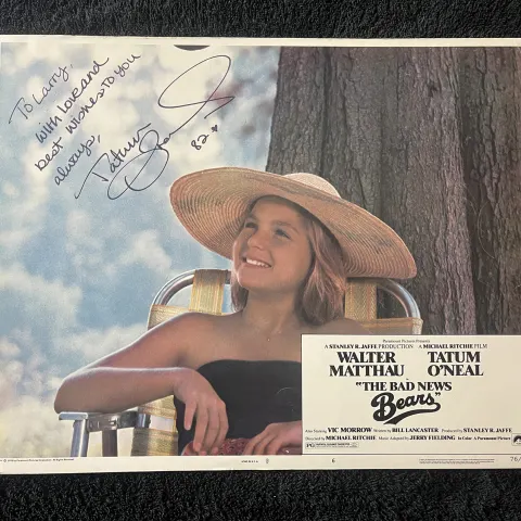 Tatum O' Neil Signed Cinema Lobby Card